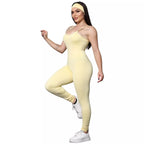 Macacão Akabody Longo + Faixa de Cabelo - Amarelo Manteiga