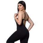 Macacão Akabody Longo + Faixa de Cabelo - Preto